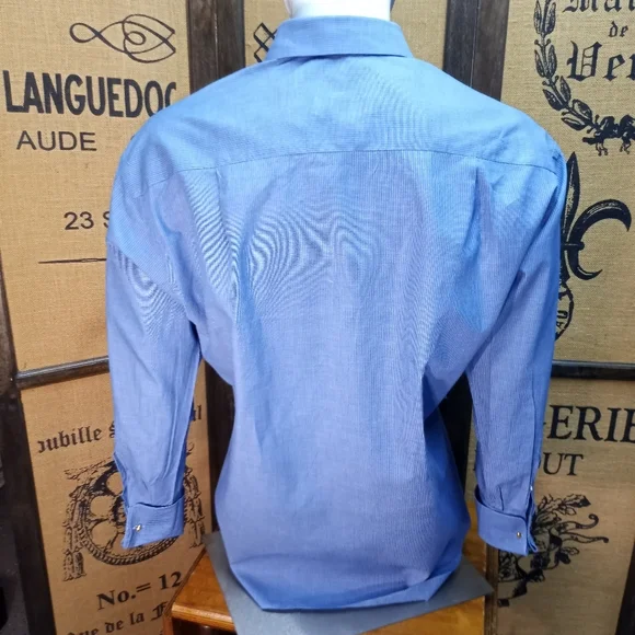 Ermenegildo Zegna Dress Shirt, French Cuffs, 16 1/2 - Picture 7 of 12